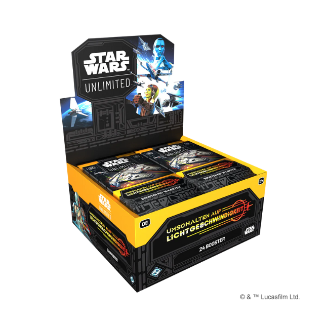Star Wars Unlimited: Umschalten auf Lichtgeschwindigkeit Booster Display (Deutsch)