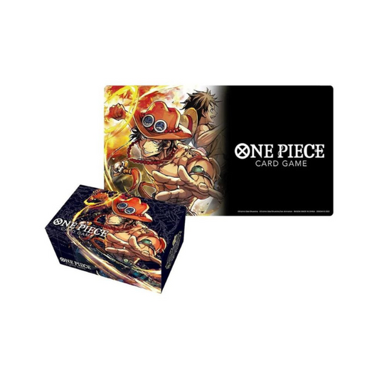 One Piece -- Playmat and Storage Box Set: "Portgas D. Ace (Englisch)