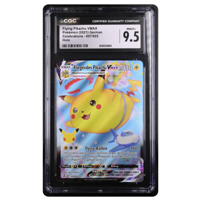 Pokemon Fliegendes Pikachu VMAX #007 CGC 9.5 Mint + (Deutsch) – MistiCards