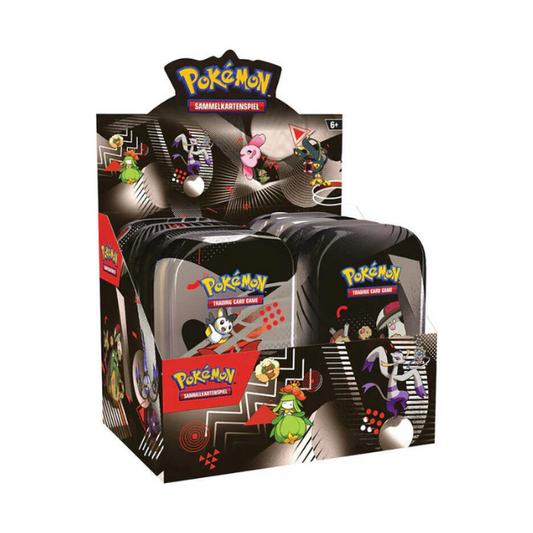 Pokemon Schwarze Blitze & Weiße Flammen Mini Tin Display (Deutsch)