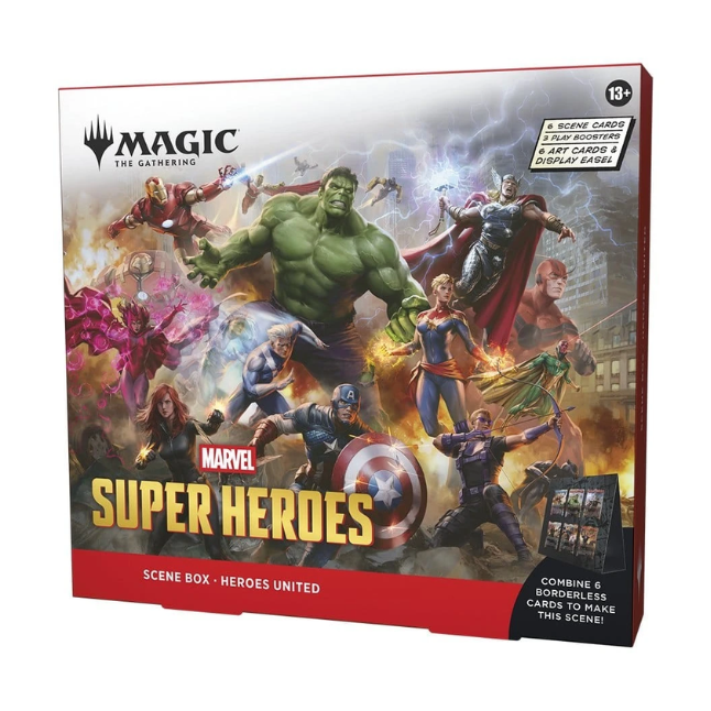Magic: The Gathering Marvel Super Heroes: "Heroes United" Scene Box (Englisch)