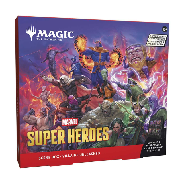 Magic: The Gathering Marvel Super Heroes: "Villains Unleashed" Scene Box (Englisch)