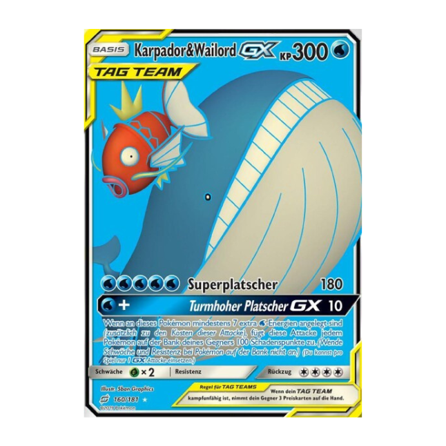 Magikarp & Wailord GX (TEU 160/181) (Deutsch)