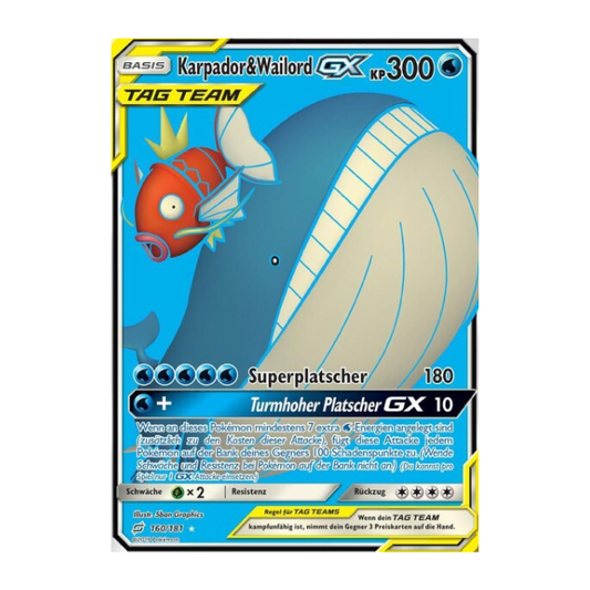 Magikarp & Wailord GX (TEU 160/181) (Deutsch)