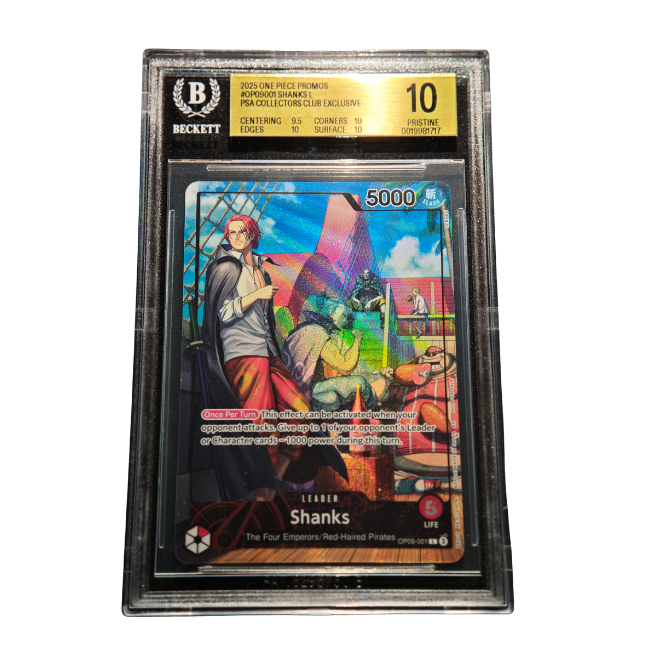 One Piece Shanks (OP09-001) (V.2) Promo BGS 10 (Englisch)