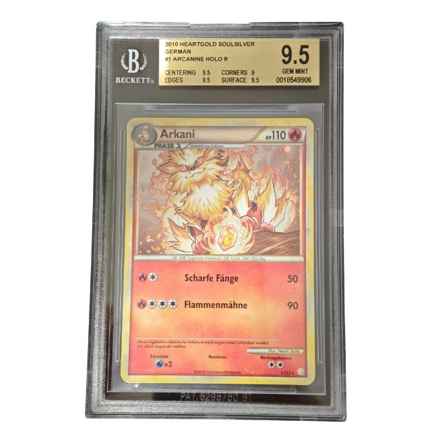 Pokemon Arkani Holo #001 BGS 9.5 (Deutsch)