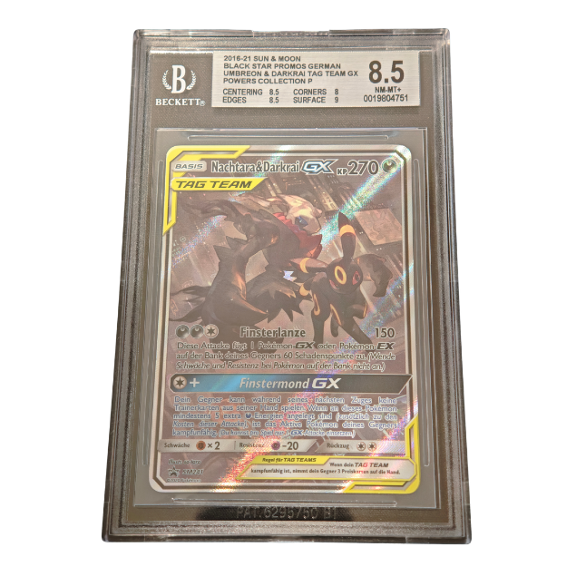 Pokemon Umbreon & Darkrai GX (SM 241) BGS 8.5 NM-MT (Deutsch)