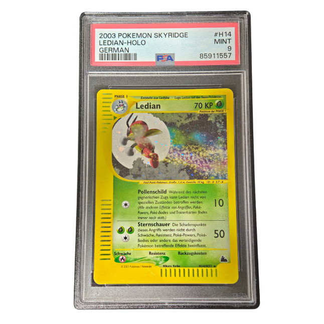 Pokemon Ledian Holo #H14 PSA 9 Mint (Deutsch)
