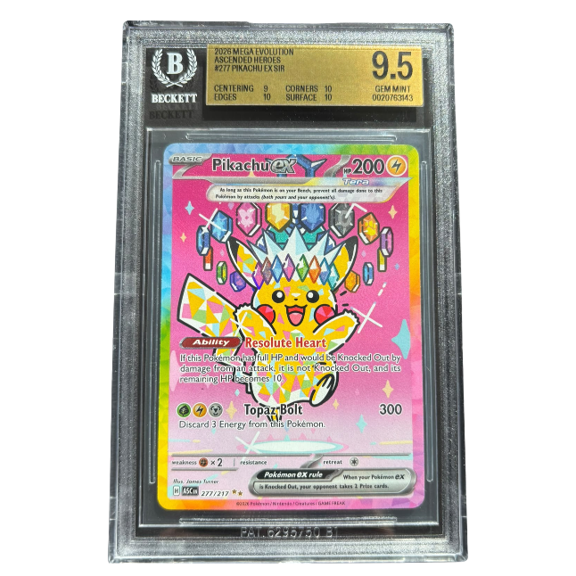 Pokemon Pikachu ex (ASC 277) BGS 9.5 Gem Mint (Englisch)