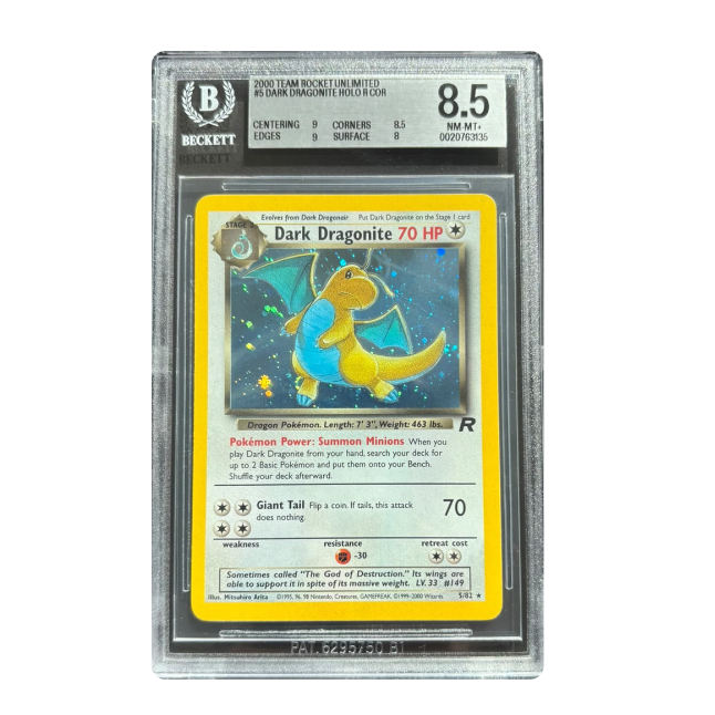 Pokemon Dunkles Dragoran (TR 5) BGS 8.5 Near Mint - Mint (Englisch)