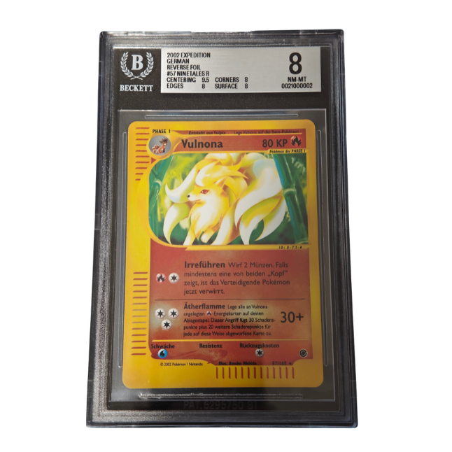 Pokemon Vulnona (EX 57) reverse BGS 8 NM - Mint (Deutsch)