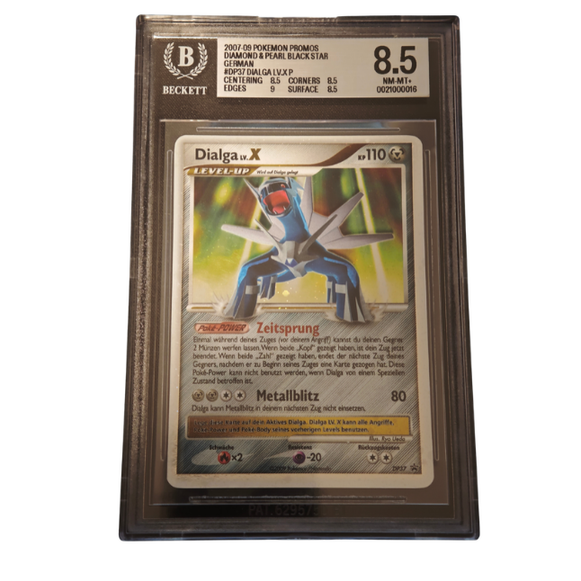 Pokemon Dialga LV.X (DPPR 37) BGS 8.5 NM - Mint (Deutsch) POP 2