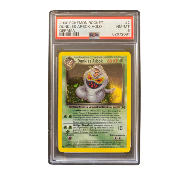 Pokemon Dunkles Arbok #002 Holo PSA 8 NM-Mint (Deutsch)