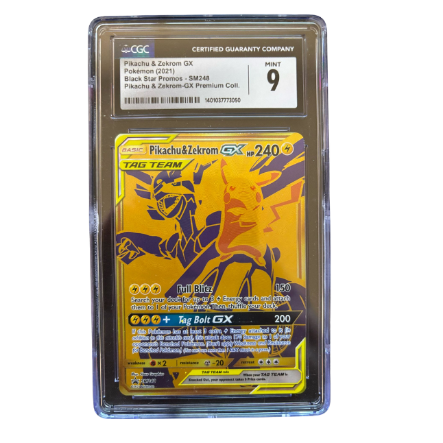 Pokemon Pikachu & Zekrom GX #248 CGC 9 Mint (Englisch)