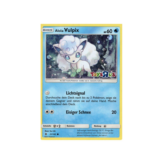 Alola Vulpix 21/145 Toys R Us - Promo (Deutsch) sealed