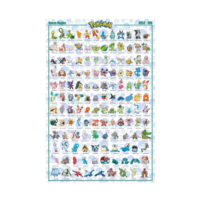 POKEMON Poster Hoenn Pokemon English (91.5 x 61cm)