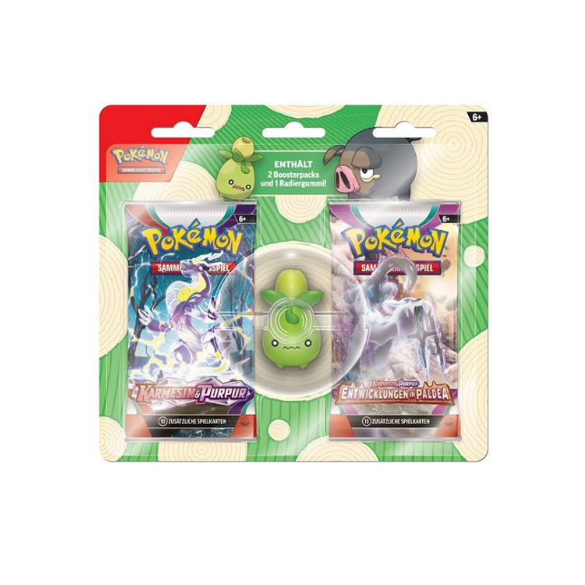 Pokemon Back to School Eraser 2 Pack Blister (Deutsch)