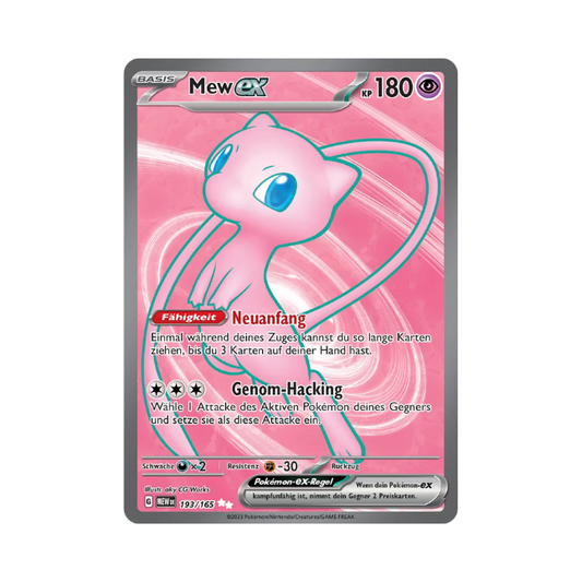 Mew ex (MEW 193/165) (Deutsch)