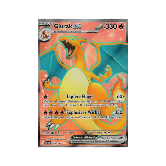 Glurak ex (MEW 183/165) (Deutsch)