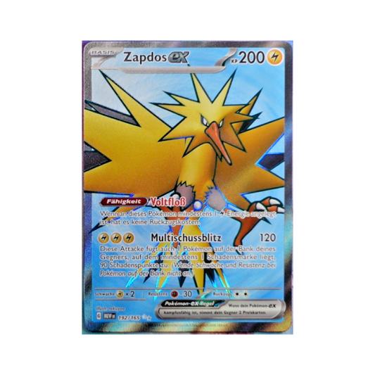 Zapdos ex (MEW 192/165) (Deutsch)