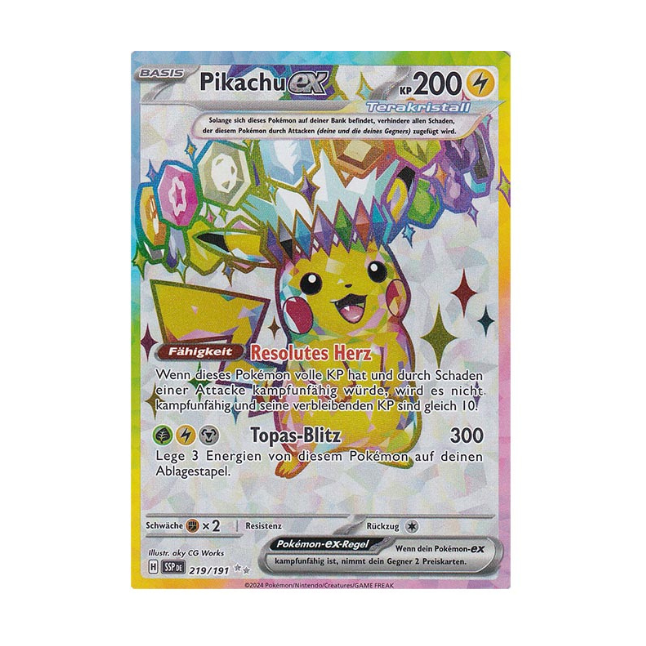 Pikachu ex (SSP 219/191) (Deutsch)