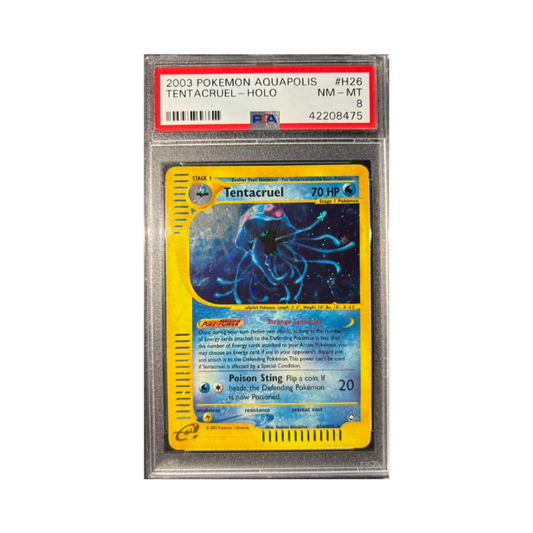 Pokemon Tentacruel Holo H26 Aquapolis PSA 8 (Englisch)