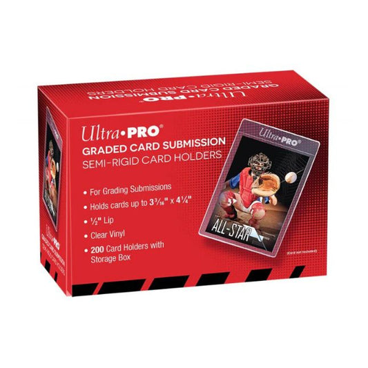 Ultra Pro Card Holder Semi Rigid 1/2" Lip Tall Sleeves (200)
