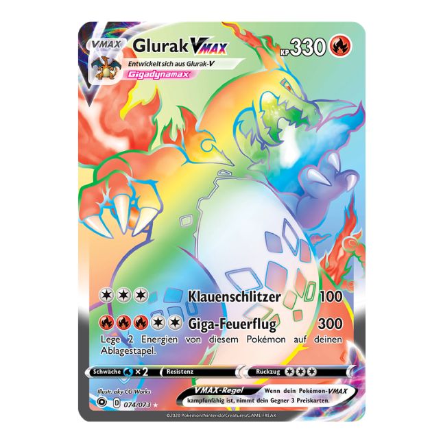 Glurak VMAX (CPA 74/073) (Deutsch)