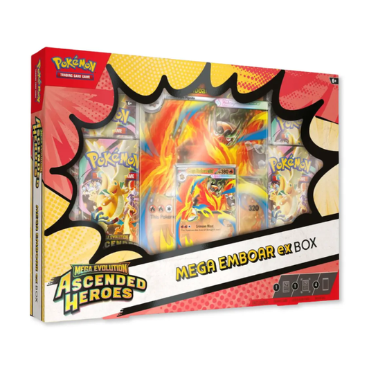 Pokemon Ascended Heroes: Mega Emboar ex Box (Englisch)