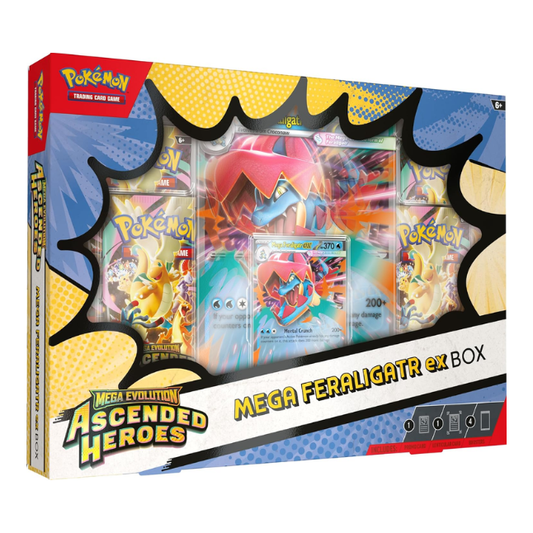 Pokemon Ascended Heroes: Mega Feraligatr ex Box (Englisch)