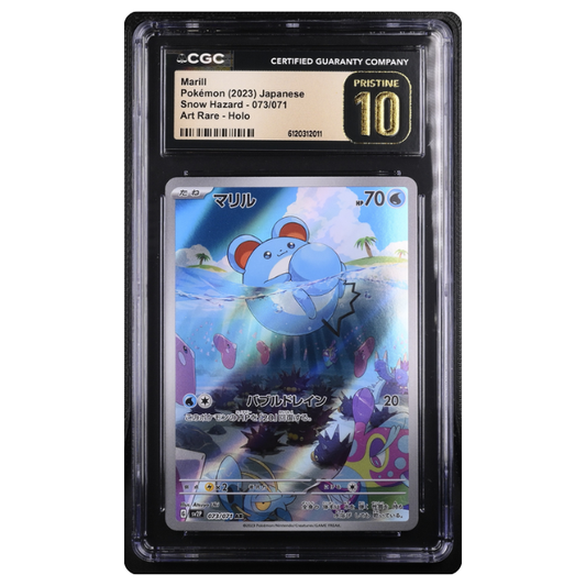 Pokemon Marill sv2P #073 CGC 10 Pristine (japanisch)