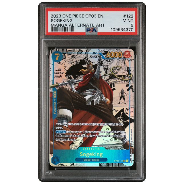 One Piece Sogeking #122 OP03 PSA 9 Mint (Englisch)