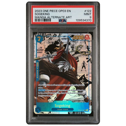One Piece Sogeking #122 OP03 PSA 9 Mint (Englisch)