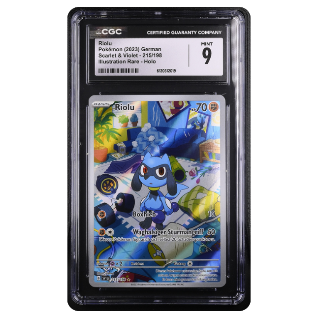 Pokemon Riolu #215 CGC 9 Mint (Deutsch)