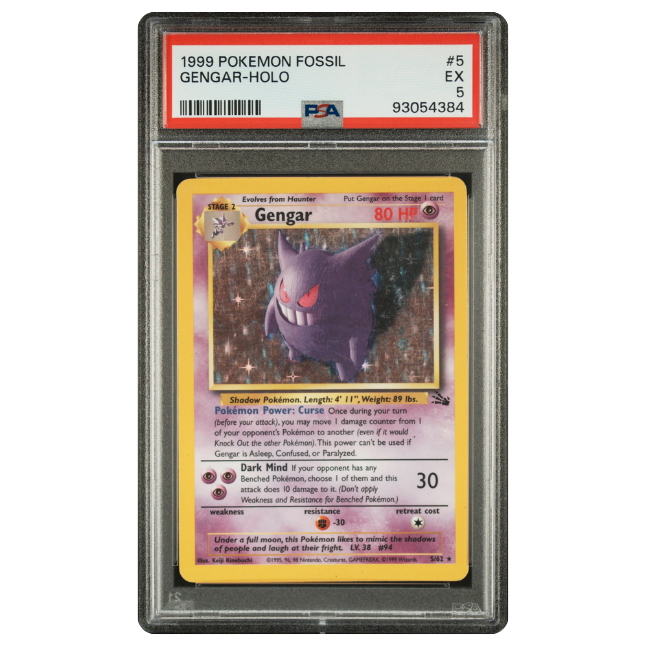Pokemon Gengar Holo #005 PSA 5 EX (Englisch)