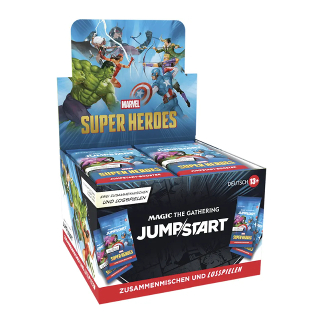 Magic: The Gathering Marvel Super Heroes Jumpstart-Booster-Display (Englisch)