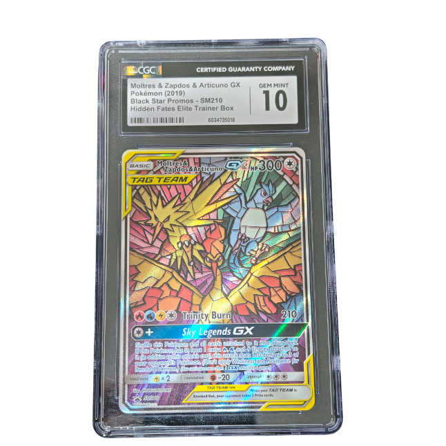 Pokemon Moltres & Zapdos & Articuno GX #SM210 CGC 10  (Englisch)
