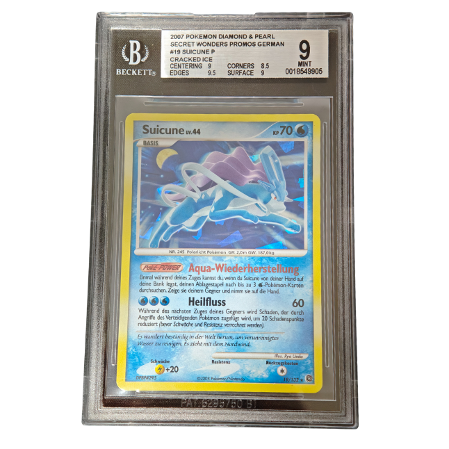 Pokemon Suicune Lv.44 Holo #019 BGS 9 (Deutsch)