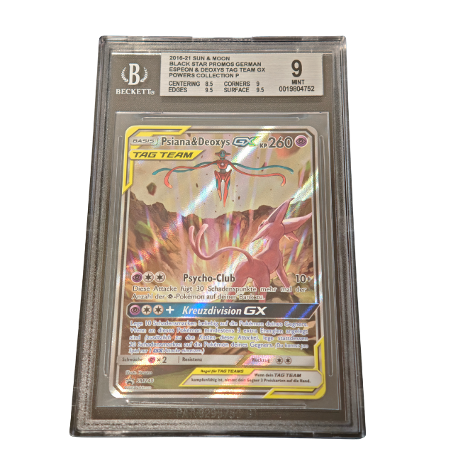 Pokemon Espeon & Deoxys GX (SM 240) BGS 9 Mint (Deutsch)