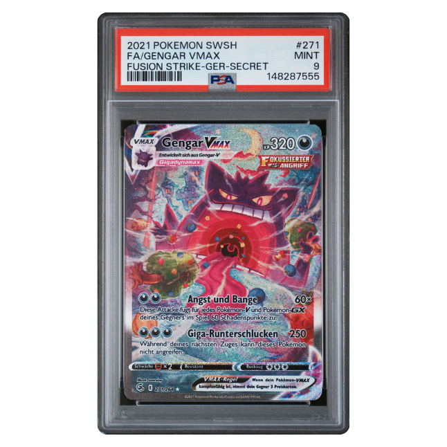 Pokemon Gengar VMAX (FST 271/264) PSA 9 Mint (Deutsch)