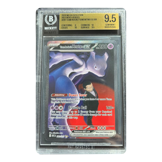Pokemon Team Rockets Mewtu ex (ASC 281) BGS 9.5 Gem Mint (Englisch)