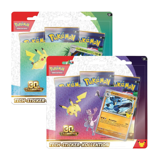 Pokemon 30 Jahre Tech Sticker (Deutsch)