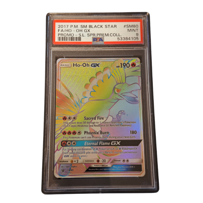 Pokemon Ho-Oh GX (SM 80) PSA 9 Mint (Englisch)