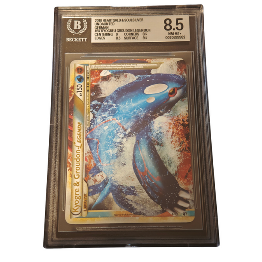 Pokemon Kyogre & Groudon LEGENDE (UD 87) BGS 8.5 NM - Mint (Deutsch)