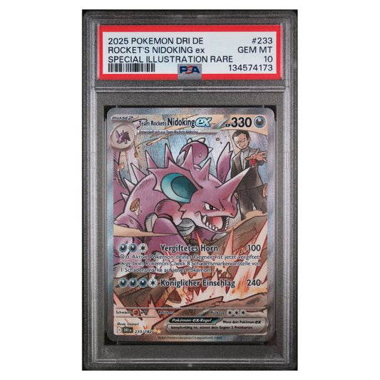 Pokemon Team Rockets Nidoking ex #233 PSA 10 Gem Mint (Deutsch)