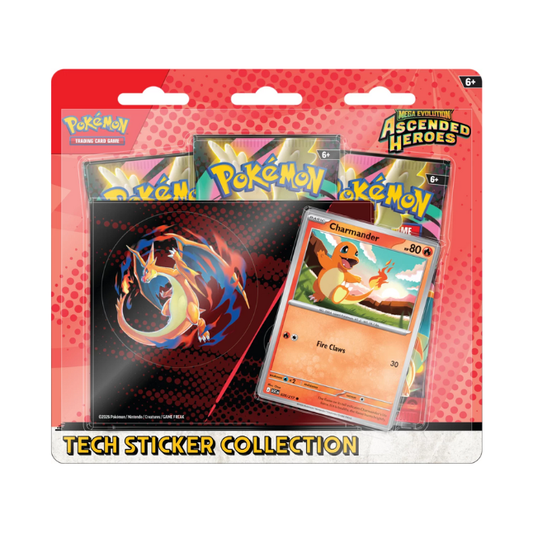 Pokemon Ascended Heroes Charmander Tech Sticker Collection (Englisch)