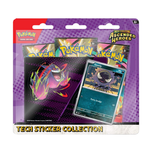 Pokemon Ascended Heroes Gastly Tech Sticker Collection (Englisch)