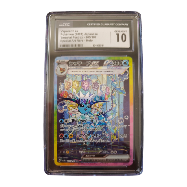 Pokemon Vaporeon EX #205 CGC 10 (japanisch)