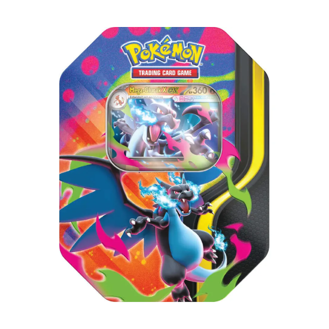 Pokemon Mega Glurak X ex Tin (Deutsch)