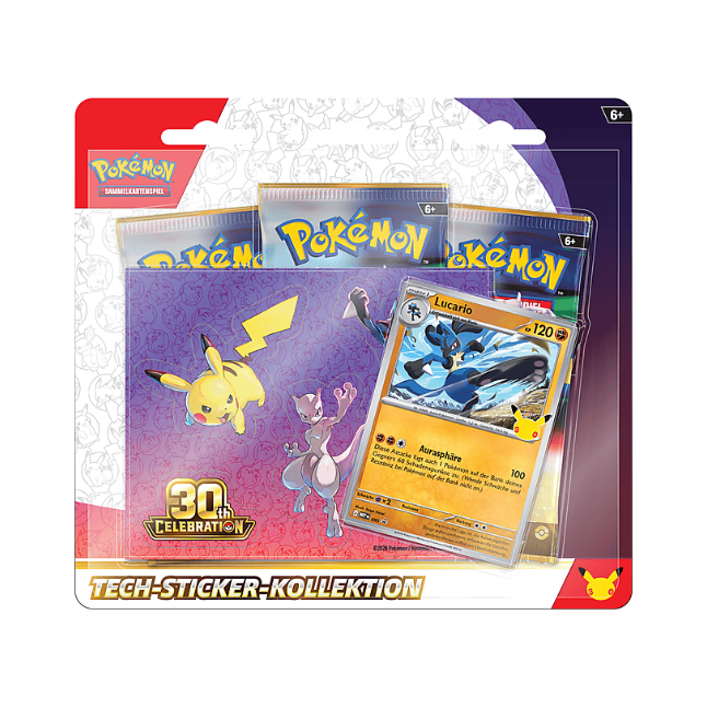 Pokemon 30 Jahre Tech Sticker (Deutsch)